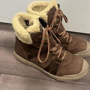 Keen Cold Climate Leather And Sherpa Boots Brown Size 9.5